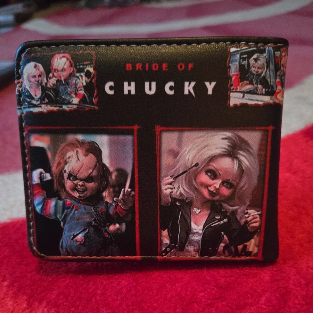 New chucky Halloween horror anime manga leather wallet